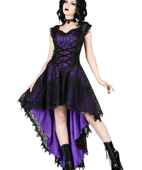 Maria Black/Purple Gothic Dress by Sinister