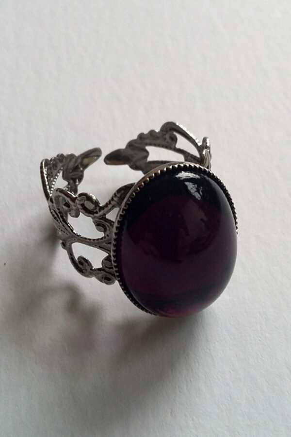 Bella Purple Gothic Ring by Dark Elegance Designs