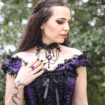 Bella Purple Gothic Ring by Dark Elegance Designs