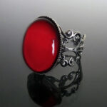 Bella Red Gothic Ring by Dark Elegance Designs