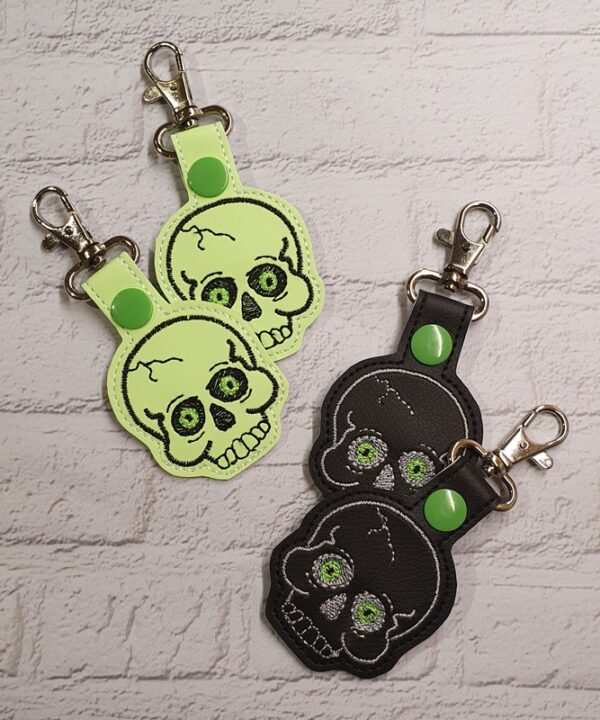 Big Eye Skull Gothic Keyring | Bag Tag