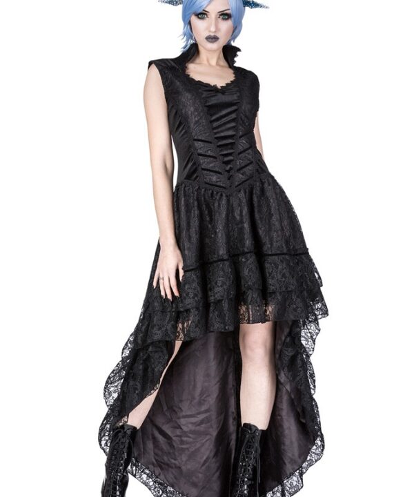 Demelza Black Gothic Prom Dress by Sinister