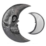 Black Moon Skull Hand Mirror by Alchemy Gothic