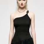 Skylynn Black Short Gothic Top by Punk Rave