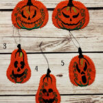 Pumpkin lace Halloween hanging decorations