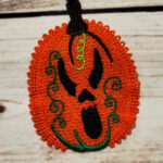 Pumpkin lace Halloween hanging decoration