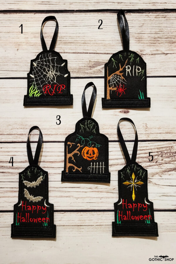 Tombstones Gothic Halloween hanging decorations