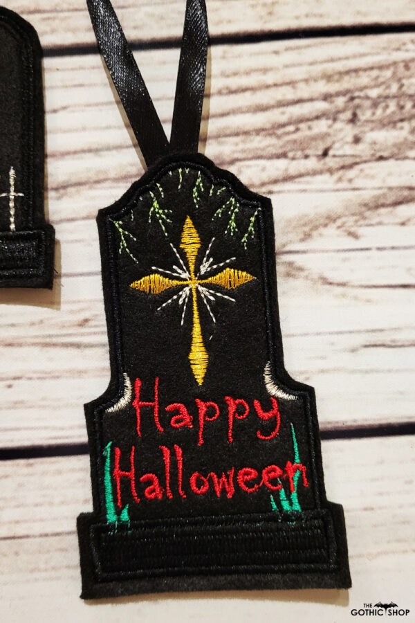 Cross Tombstone Gothic Halloween hanging decorations