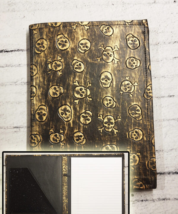 Skull notebook holder