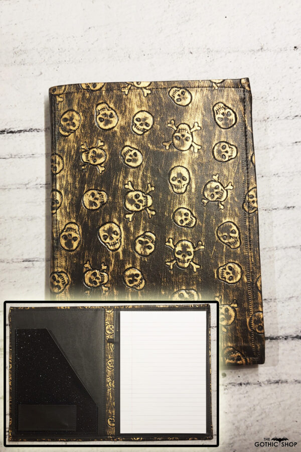 Skull notebook holder