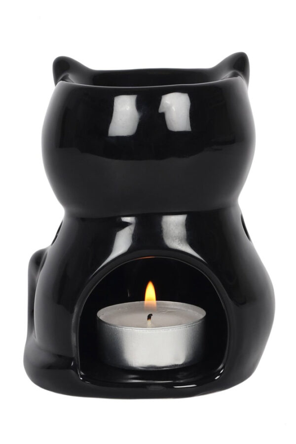 Black Cat Gothic Oil Burner