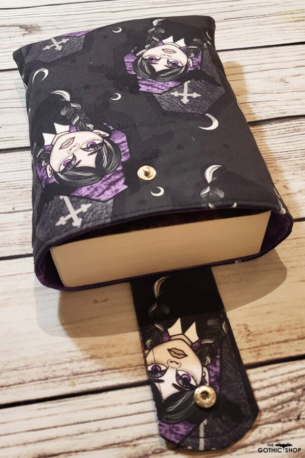 Wednesday Coffins Gothic Paperback SMALL Book Sleeve iPad Cover