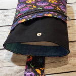 Cutest Pumpkins & Bats Gothic LARGE Book Sleeve with Zip Pocket