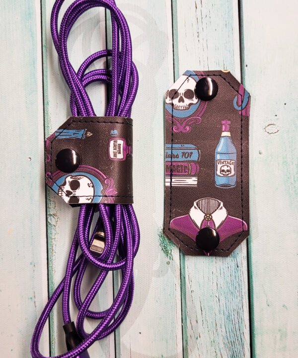 Nevermore Academy Cable Tidy Strap / Earphone Holder / Cord Keeper