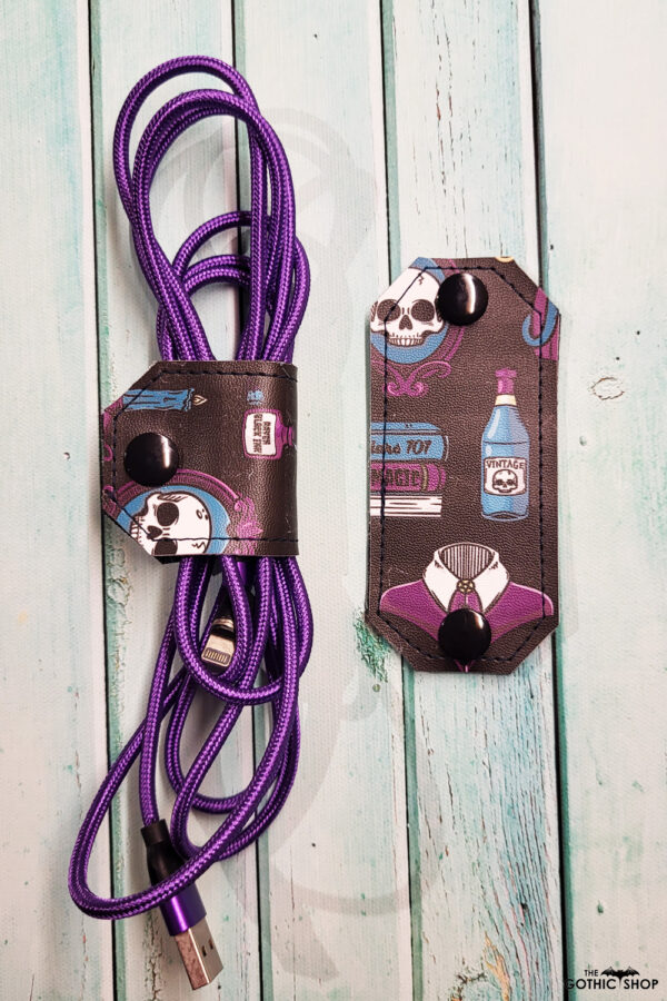 Nevermore Academy Cable Tidy Strap / Earphone Holder / Cord Keeper