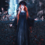 Cheshire Cat Dress and Jabot Style Blouse by Dark in Love Model: @lynette_drachenblut
