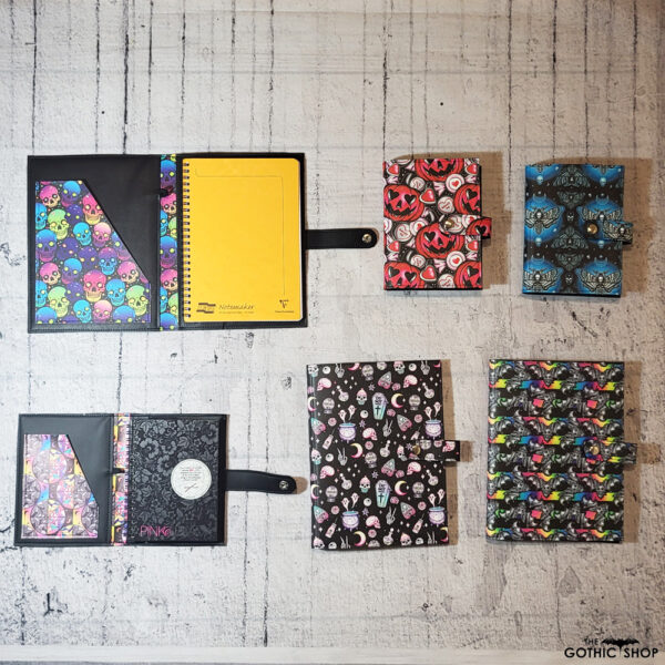 Moonsong A5 Gothic Print Notebook Holders