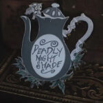 Deadly Night Shade Grey Teapot Enamel Pin