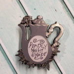 Deadly Night Shade Grey Teapot Enamel Pin