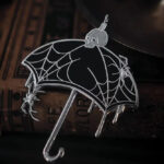 Nevermore Large Black Umbrella Enamel Pin