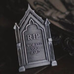 RIP Worked Too Hard Tombstone Enamel Pin