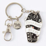 There’d Better Be Cats Coffin Enamel Keyring