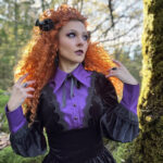 Gothic model Marijana wears the Deianira gothic dress by Dark in Love.