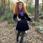 Gothic model Marijana wears the Deianira gothic dress by Dark in Love.