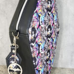Lacian Wednesday Dance Queen Windows Gothic Large Coffin Shaped Backpack Bag