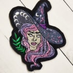 Modern Witch Iron On Sew On Gothic Patch