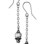 Deadskull Gothic Earrings by Alchemy Gothic