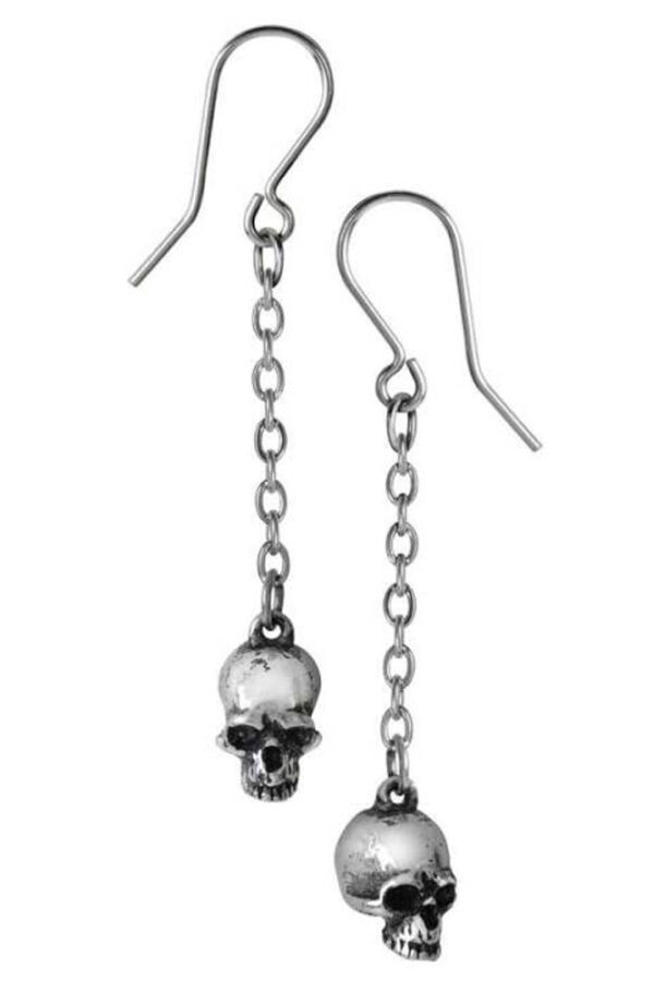 Deadskull Gothic Earrings by Alchemy Gothic