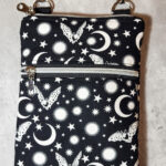 Phoebe White Luna Bats Little Gothic Bag for Mobile Phone