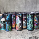 Gothic Print Skinny Tumbler