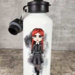 Personalised Customised Polkadot Dress Girl 600ml Metal Water Bottle