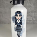 personalised customised gothic lolita dress girl 600ml metal water bottle