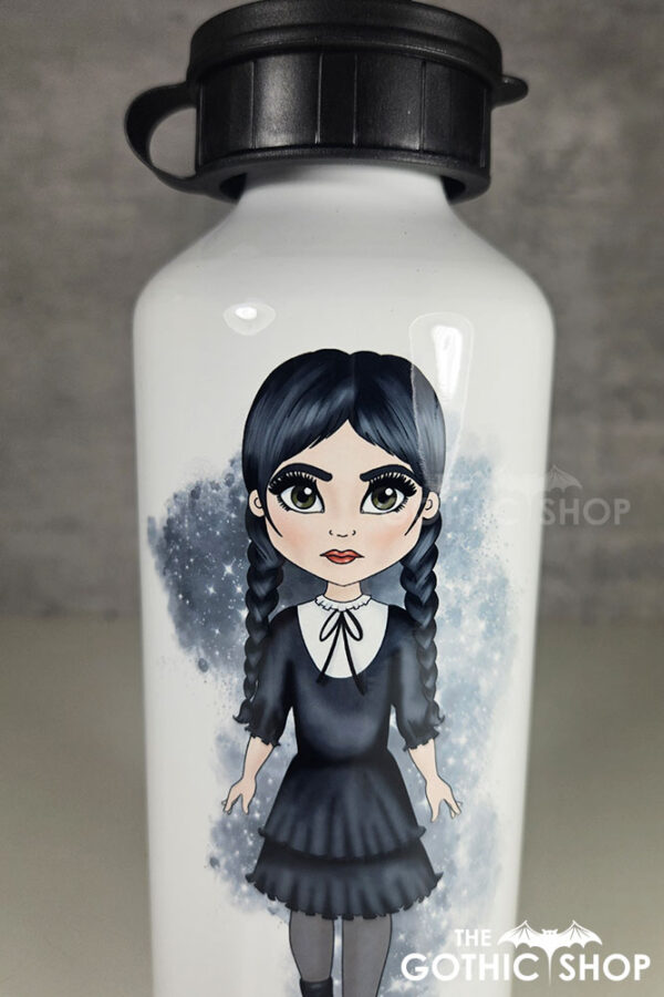 personalised customised gothic lolita dress girl 600ml metal water bottle
