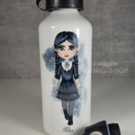 personalised customised gothic lolita dress girl 600ml metal water bottle