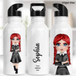 personalised willow customised gothic lolita dress girl 600ml metal water bottle