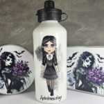 personalised willow customised gothic lolita dress girl 600ml metal water bottle