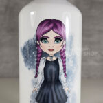 personalised customised puff sleeve dress gothic girl 600ml metal water bottle