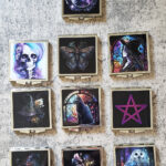 Witchy & Gothic Print Slim Compact Mirror
