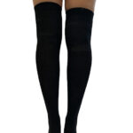 skulls & crossbones knee high gothic socks