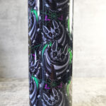 Batsnuggles Green Barbed Hearts Gothic Skinny Tumbler