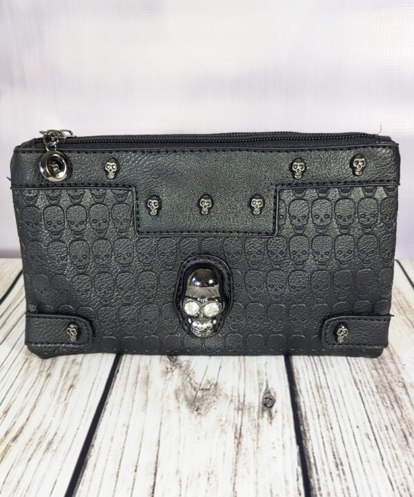 Crystal Skull Gothic Clutch Bag by GothX