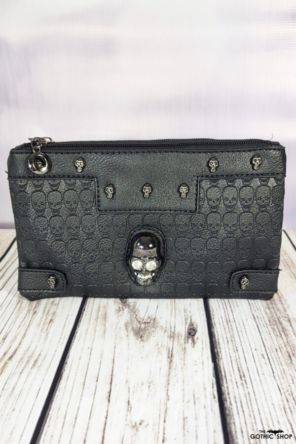 Crystal Skull Gothic Clutch Bag by GothX