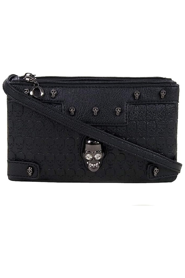 Crystal Skull Gothic Clutch Bag by GothX