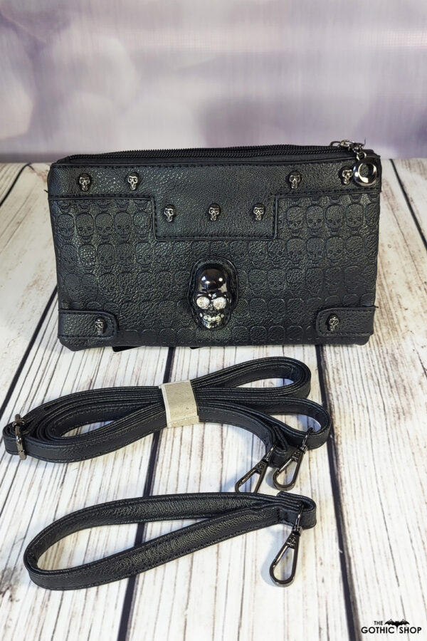 Crystal Skull Gothic Clutch Bag by GothX