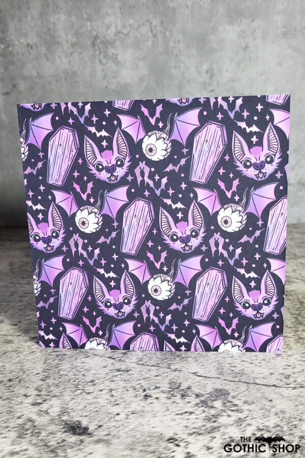 Bats Eyeballs & Coffins Gothic Greetings Card