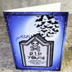 RIP Youth Tombstone Gothic Birthday Greetings Card